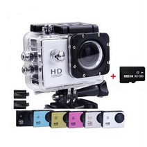 32GB 메모리 카드 액션 다이빙 30M 방수 1080P 풀 HD 헬멧 카메라 수중 스포츠 카메라 스포츠 DV 2x 배터, 01 WHITE