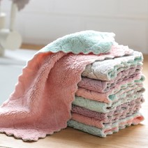 [국내당일배송] 뽀송이 극세사 행주(5매 1set) / 빨아쓰는 벨벳 요술 행주 부직포 바리스타 주방 손 핸드 업소용 커피 매직 걸레