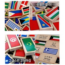 초등 학생 아동 만국기 세계 수도 공부 도미노 100pcs _ 71017319EA, 본상품선택