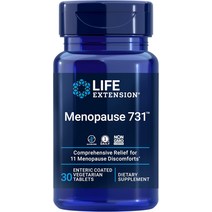 여성 갱년기영양제 Life Extension Menopause 731 - 건강을 위한 천연 보충제 안면 홍조 야간 땀 및 기분 변화를 포함한 폐경 완화 지원 글루텐 프리 비 GMO, [01] 일