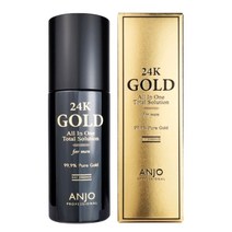 [남성 올인원 스킨케어] 앙쥬 24K 골드 올인원 토탈 솔루션 포맨 (200ml) + 사은품 : 에인 기능성 UV 썬블럭 70g / 순금추출물 함유 남성 피부트러블 케어 기능성
