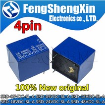 5개/몫 릴레이 SRD-05VDC-SL-C, 05 SRD-48VDC-SL-A 4pin