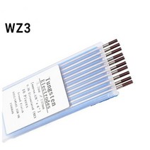 10Pcs 텅스텐 바늘 전극 용접봉 WP WZ3 WT20 WC20 WL20 WL15 WZ8 WY20 WR20 Tig 용접기 용, WZ3 (Brown), 4.0mm