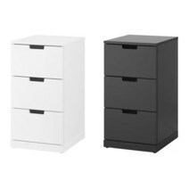 이케아 NORDLI 노르들리 3칸서랍장/협탁/수납장, 화이트_192.398.36
