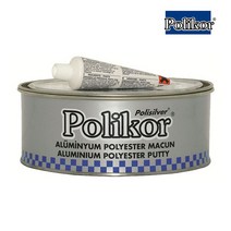 POLIKOR 폴리코 알루미늄 퍼티(2kg)-경화제포함 아연퍼티 빠데 자동차 도장 도색 복원 보수