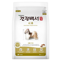 뉴트리나 건강백서 시츄 강아지사료, 4개, 2kg, 연어