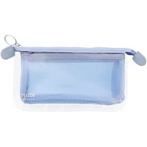 일본직발송 3. 선스타 문구(SUN-STAR STATIONERY) [SUN-STAR STATIONERY] 화장품 가방 선스타 문구 MITTE, One Size, 블루 그레이