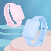 휴대용 손소독제 케이스 팔찌 손세정제 공병 용기, 라이트블루, 본상품선택