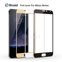 SUNB Nicotd 전체 커버 강화 유리 Meizu M3s Mini M5 Note M3X 화면 보호기 Meilan M3 M3E MX6 Pro 5 6 Plus U10 U20 AY, 1개입