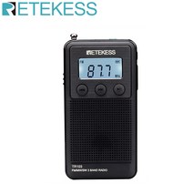 RETEKESS TR103 포켓 휴대용 미니 라디오 FM / MW / SW 디지털 튜닝 라디오 9/10Khz MP3 음악 플레이어