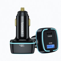 TOOCKI 고출력 130W 125W 멀티 차량용 고속충전 시거잭, 130W(A+C)