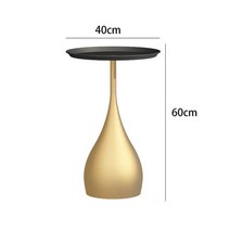 커피 테이블 가구 가벼운 고급 단철 거실 소파 사이드 간단한 작은 원형 코너, A-04