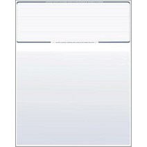 Compuchecks QuickBooks와 호환되는 250 컴퓨터 체크 용지 - 빈 스톡 상단 확인 (블루 핀스트라이프), Blue Pinstripe