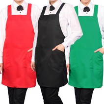 AE26 X형 앞치마 식당 서빙 기본 한식 주방 요리 음식, AE26 검정L