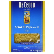 De Cecco 데체코 아치니 디 페페 No.78 453g Acini Di Pepe 16oz, 1개