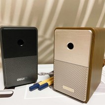 뭉스뭉스 연필깎이 레트로 5단 수동 심조절, 연필깎이(브라운)