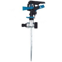 360도 자동회전 스프링클러 아연합금핀 + 플라스틱노즐, 10세트