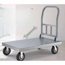 사각대차 스텐 바퀴 핸드카 수레 짐수레 대차, 90x60 고정 팔걸이 6인치 비콘 휠
