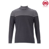 엠바골프 남성 봄 가을 스트라이프 반폴라 M221MTS004