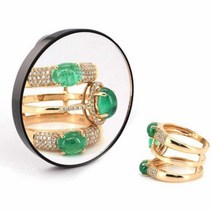 휴대용 흡착식 오목거울 화장대 미니 확대경거울, 배율, 3X