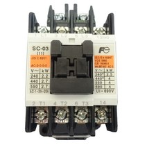 후지 전기 표준형 전자 접촉기 케이스 커버 없음 SC-03 코일 AC100V 1A