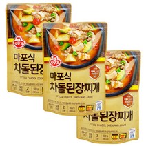 오뚜기 마포식 차돌 된장찌개 500g x 3개 /즉석국