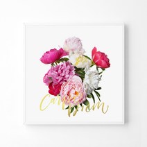 풍수아트 19.M 화사 | 화이트 메탈액자 중대형20호 [60.6x60.6cm]