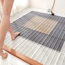 프리미엄 다용도 미끄럼 방지 매트 안전한 TPE로 제작된 단점들을 모두 보완한 프리미엄매트 베란다 욕실 주방, 베이지 1P
