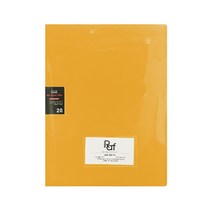 오렌지오피스 투명/애나멜 초음파 A4 클리어화일 20매 - 명함포켓 기본, 주황