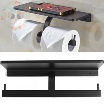 옥이드림 선반형 휴지 걸이 화장지걸이 타공휴지걸이 화장지선반