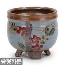 중형 다육 다육이 그림 화분 - 식물 선인장 동백꽃 분갈이 여주 도자기 옹기 베란다 인테리어 홈 가드닝 거실 책상 토분, 04_세인_여주 도자기화분_NO_04