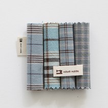 원단패키지 아즈미노 파스텔(블루)4종 1/8마 92794, 1/4마(45cmX55cm)4장