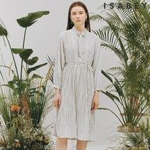 도트 패턴 리본 롱 원피스 (VEOAB2503)