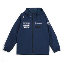 데상트 데상트바람막이 PQJ SM323SJK91-NAVY 스위스 스키팀 후드형 우븐자켓