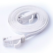 랜선분배기 Cat6 플랫 고속 이더넷 케이블 lan 연장 트위스트 페어 패치 코드 컴퓨터 RJ45 네트워크 라우터 인터넷 분배기, [01] White, [10] 첫번째.5M