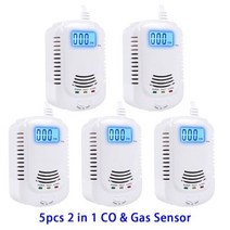 일산화탄소 경보기 안전불감증 표시 CO2 거실 방안 워밍 미니, 5pcsCO gas alarm