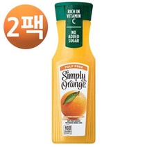 심플리 오렌지 주스 100% 주스 펄프 프리 11.5 Floz, 2팩