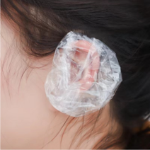애셜 일회용 이어캡 헤어 트리트먼트 염색 샤워용 업소용 귀마개 귀가리개 미용실 미용재료 귀덮개, 50매