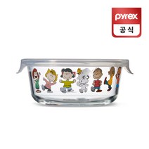 코렐 파이렉스 스누피 밀폐 원형 내열유리 용기 380ml, 단품