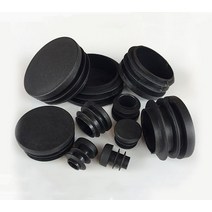 삽입 플러그 12mm-76mm 검정색 플라스틱 원형 캡 내부 보호 가스켓 파이프 볼트 가구 용 먼지 씰 엔드 커버, 48mm-5pcs