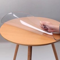 CAICHEN 원형 테이블 식탁유리대용 투명매트 큐매트, 3mm, 지름70, 투명한