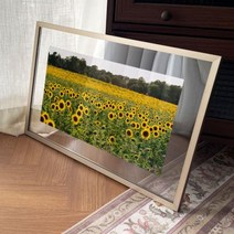 ga360-투명액자58CmX38Cm 풍수재물의해바라기풍경 블랙