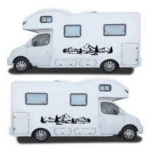 캠핑 카라반 로고 스티커 모음 캠핑카 카고 트레일러 꾸미기 인테리어, E, 1개