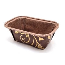 플럼피 베이킹 종이몰드 브라운인 사각(미니) 50매