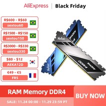 Netac RAM 메모리 DDR4 16gb 8 gb 3200mhz RGB 3600mhz 2666mhz XMP 288pin AMD 인터 마더보드 용, [04] 8GB 2666Mhz Grey