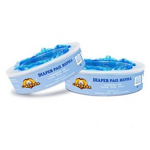 기저귀쓰레기통 냄새차단 지니용 쓰레기 봉투 기저귀 제로 폐기물 재활용 빈 보관함 욕실 화장실 생분해 성, 02 2 roll