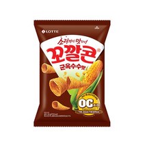 롯데 인간사료 스낵바 봉지과자 꼬칼콘 군옥수수맛 134g 3봉 사무실다과 홈파티, 25개