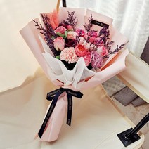 비누꽃 꽃다발프리저브드, 1개, 1.혼합꽃다발-핑크