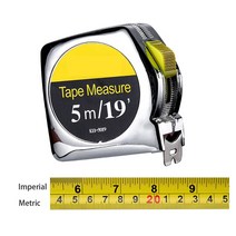 Skyasia 줄자 5M 스틸 측정 테이프 스테인레스 자동 텔레스코픽 눈금자 가죽 케이스 포함 스텐 Tape Measures, 01 K11 5019
