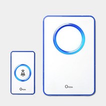 LED 무선초인종 차임벨 호출벨 송신부+수신부 세트 오페라 블루
